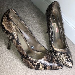 Snakeskin heels